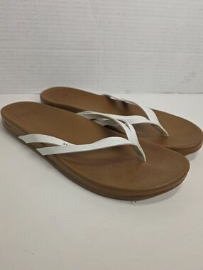 Reef Flip Flop Sandals Sz 10 White Strap